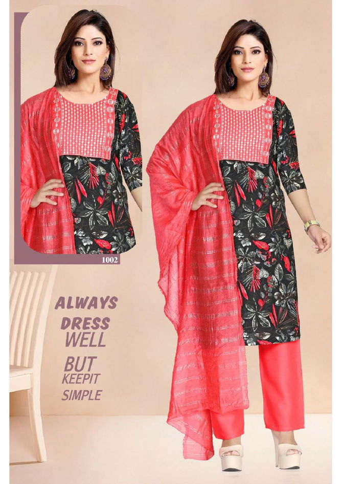 Princess Vol 2 By Trendy Rayon Foil Printed Kurti With Bottom Dupatta Wholesale Shop In Surat
